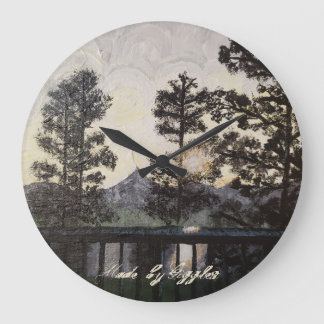 Kunstdruk op de muurklok van "A Light Ghear" Grote Klok