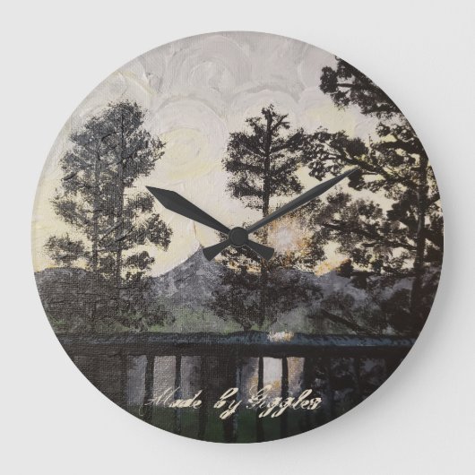 Kunstdruk op de muurklok van "A Light Ghear" Grote Klok (Voorkant)