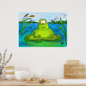 Kunstdruk op kikkervis of poster (Keuken)