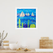 Kunstdruk: Tuiga, Monaco Klassieke Week Poster (Keuken)