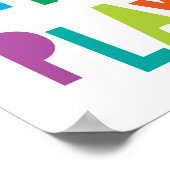 Kunstdruk voor decoratie van de kleuterkamer Kleur (Hoek)