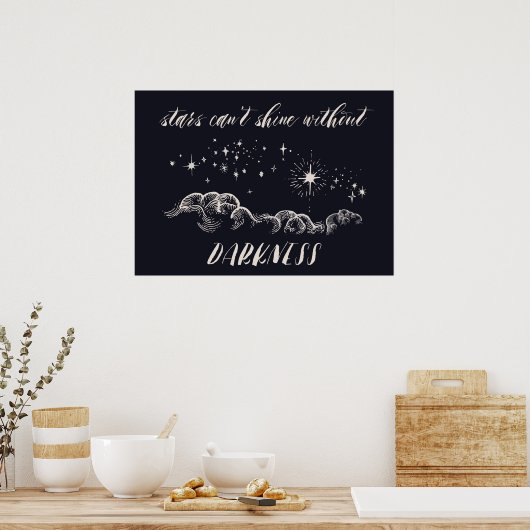 Kunstdruk voor religieuze typografie poster (Keuken)