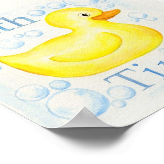 Kunstdruk voor rubberdapjes poster (Hoek)