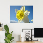 KUNSTDRUKKEN Gele Narcis Bloemen Canvas Kunstwerk Poster (Thuiskantoor)
