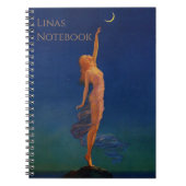 kunstdrukken, "Reaching for the Moon" Retro Notitieboek (Voorkant)