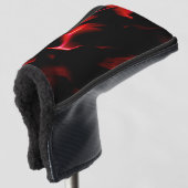 Kunstduinen in de rode schaduw golfheadcover (3/4 voorkant)