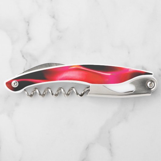 Kunstduinen in de rode schaduw kurkentrekker (Achterkant)