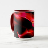 Kunstduinen in de rode schaduw mok (Voorkant links)