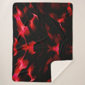 Kunstduinen in de rode schaduw sherpa deken (Voorkant)