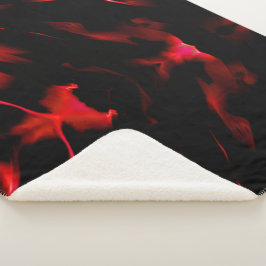 Kunstduinen in de rode schaduw sherpa deken