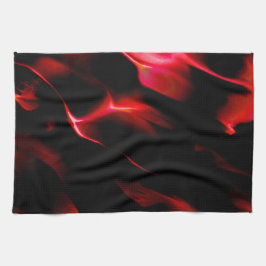 Kunstduinen in de rode schaduw theedoek