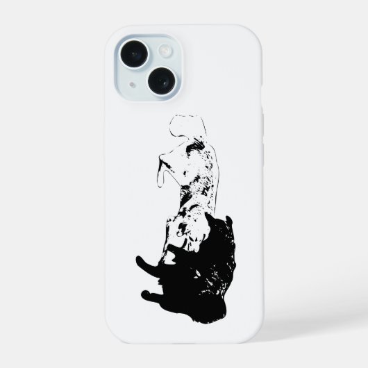 Kunstduo, Grafische Bescherming iPhone 15 Case (Achterkant)