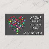 Kunsteeraar Kunst voor kinderen Visitekaartje (Voorkant)