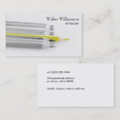 Kunsteeraar, Terug naar School, Kleurenpotlood, Ku Visitekaartje (Voorkant / Achterkant)