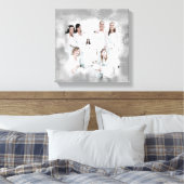 Kunsteffect Familiefoto Huwelijksportret Canvas Afdruk (Insitu (Slaapkamer))