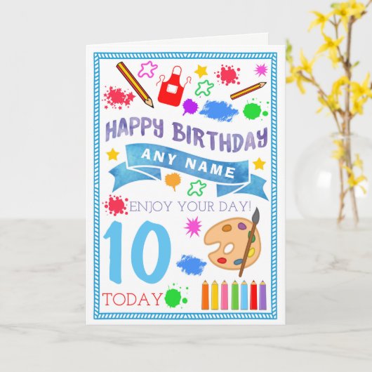 Kunsten & Ambachten die de Gepersonaliseerde Kaart (Gele Bloem)