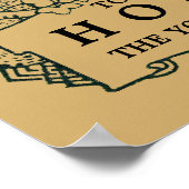 kunsten en ambachtelijke stijl "Welkom" Poster (Hoek)