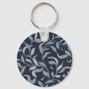 Kunsten en ambachten Blue Leaf Botanical Sleutelhanger