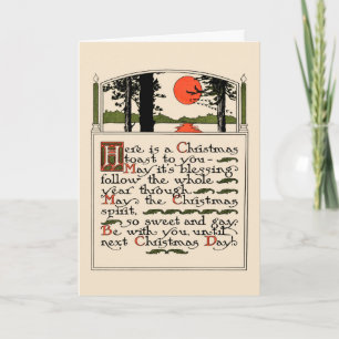 Kunsten en Ambachten Era Kerstmis Kaart