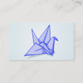 Kunsten en ambachten Papieren kraan Visitekaartje (Achterkant)