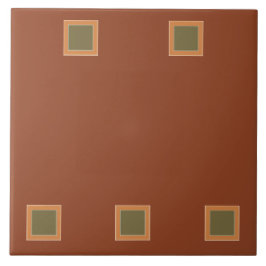 Kunsten en ambachten Pleinen - Klei Olijf en Zand  Tegeltje