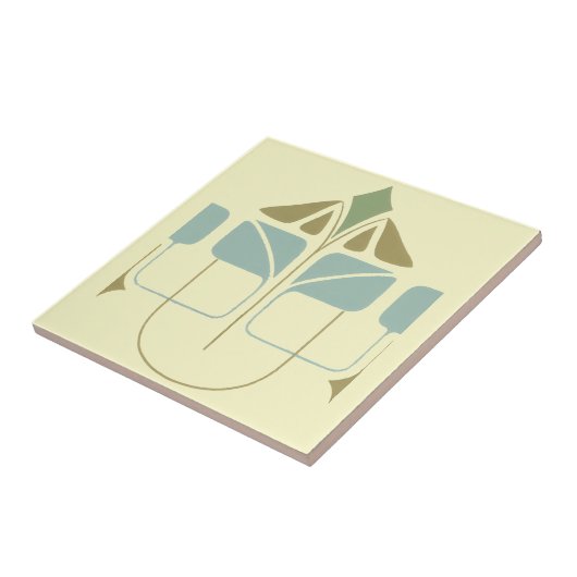  kunsten en ambachten tegeltje (Zijkant)