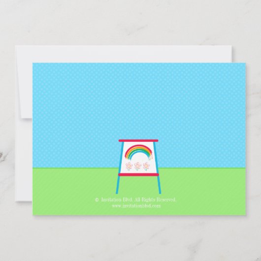 Kunsten en ambachten van de schilderende partij Bi Kaart (Achterkant)