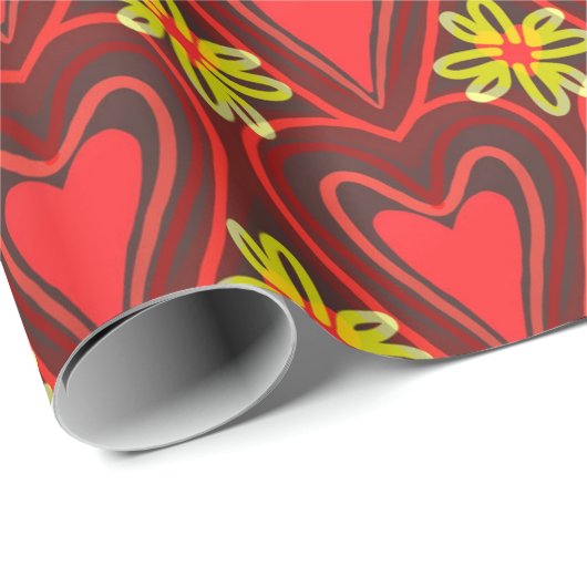 kunsten en bloemen, verpakkingspapier cadeaupapier (Rol Hoek)