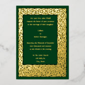 kunsten en kunsten - 1904 Vloeiingsgrens bruiloft Folie Uitnodiging (Voorkant)