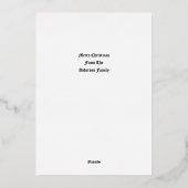  kunsten en kunstmeisjes met kerstbanner folie feestdagenkaart (Achterkant)