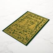  kunsten en kunstmeisjes met kerstbanner folie feestdagenkaart (Gedraaid)