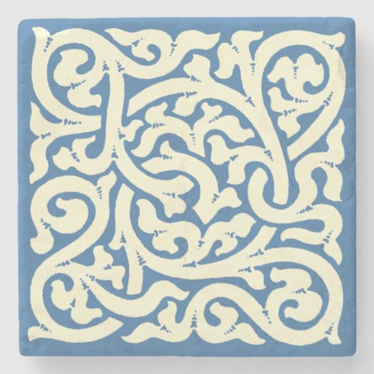 kunsten en kunstwerken, Mission Style Vine Patter Stenen Onderzetter (Voorkant)