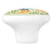 kunsten-hertoster en fruit keramische knop (Zijkant)