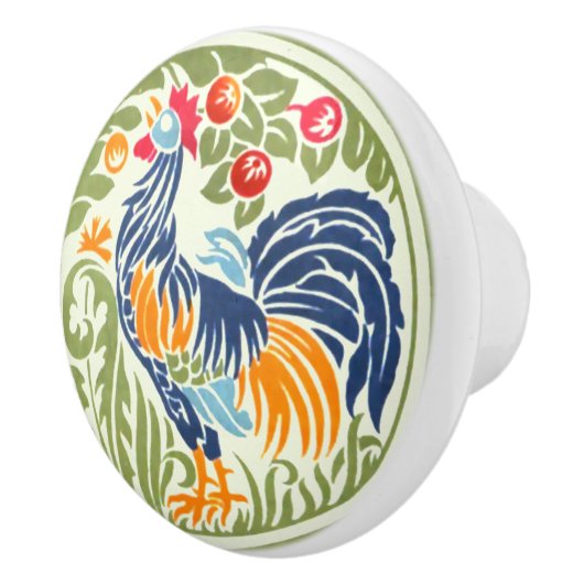  kunsten-hertoster en fruit keramische knop (Rechts)