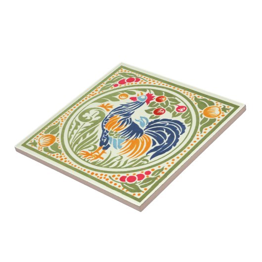  kunsten-hertoster en fruit tegeltje (Zijkant)