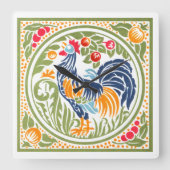  kunsten-hertoster en fruit vierkante klok (Voorkant)