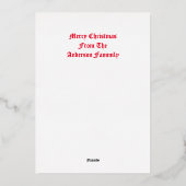  kunsten Nieuw-Zeeland Kerstmis Folie Feestdagenkaart (Achterkant)