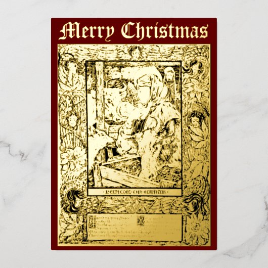  kunsten nieuwkerst 1898 folie feestdagenkaart (Voorkant)