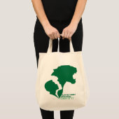  kunsten op school Groene silhouettes Tote Bag (Voorkant (product))