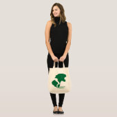  kunsten op school Groene silhouettes Tote Bag (Voorkant (model))