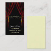 Kunsten uitvoeren visitekaartje (Voorkant / Achterkant)