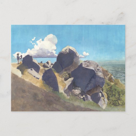 Kunstenaar aan de Californische kust Briefkaart (Voorkant)