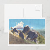 Kunstenaar aan de Californische kust Briefkaart (Voorkant / Achterkant)