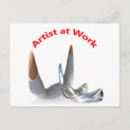 Kunstenaar aan het Werk Briefkaart