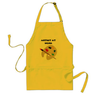 KUNSTENAAR AAN HET WERK Kunstschort Volwassene Sch Standaard Schort