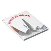 Kunstenaar aan het werk notitieblok (Schuin)