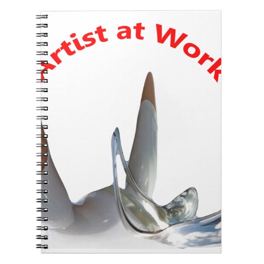 Kunstenaar aan het werk notitieboek (Voorkant)