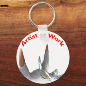 Kunstenaar aan het werk sleutelhanger (Voorkant)