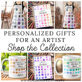 Kunstenaar Apron, gepersonaliseerde Waterverf Schort