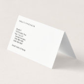 Kunstenaar / Aquarel Visitekaartje (Achterkant)